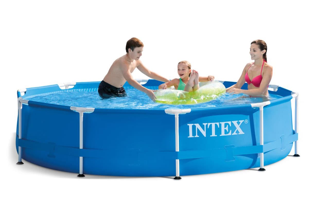 Basen ogrodowy stelażowy 305x76 intex + pompa